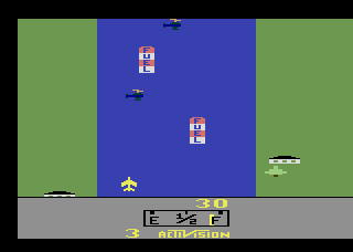 River Raid running on Mudstone